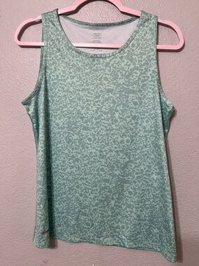 Jockey Mint Green Printed Sleeveless Tank Top